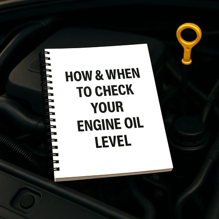 Guidebook on engine for How and when to check your engine oil level
